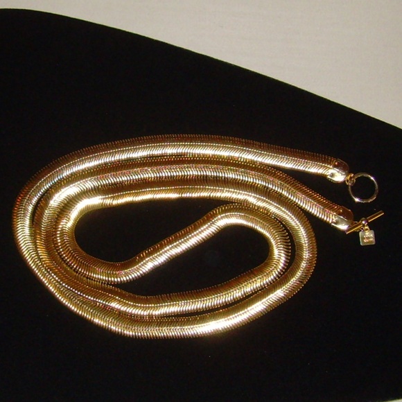 Anne Klein Gold-Tone Serpentine Chain Necklace - Picture 12 of 14